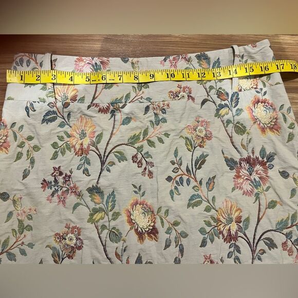 Express Design Studio Vintage Floral Printed Skirt Made in Italy Size S Cotton - Picture 3 of 9